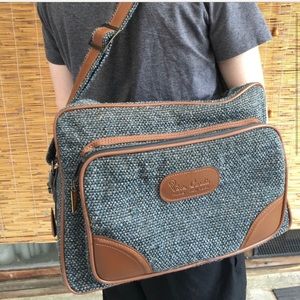 Tweed airport carry on/casual briefcase/laptop bag